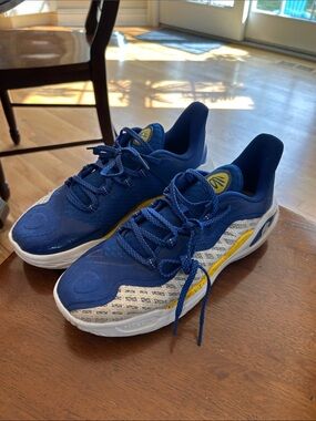 Under Armour Curry 11 Dub Nation - Men's Size 9 Blue/White/Yellow